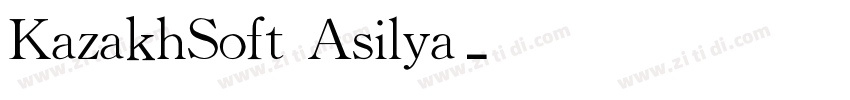 KazakhSoft Asilya字体转换